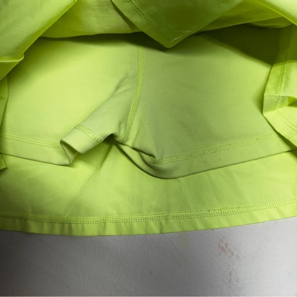Ivivva girls skort size 12 Neon Yellow Layered Skirt